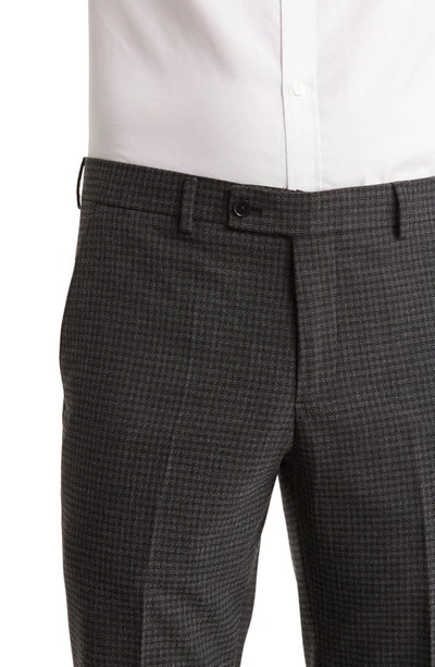 Savile Row Co Gray Check Notch Lapel Two-piece Suit Set In Grey