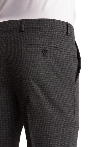 Shop Savile Row Co Gray Check Notch Lapel Two-piece Suit Set In Grey