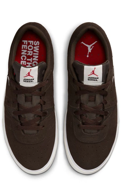 Shop Jordan Nike  Series Es Sneaker In Dark Chocolate/ Sail/ Red
