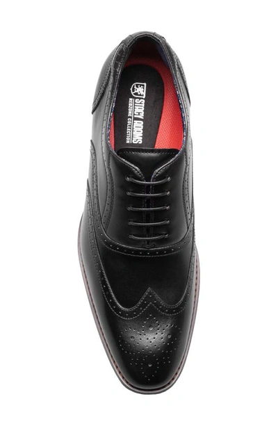 Shop Stacy Adams Kaine Wingtip Oxford In Black