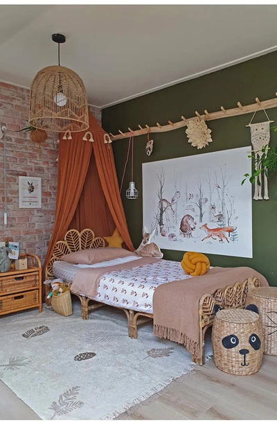 Lorena Canals Pine Forest Washable Cotton Rug In Brown Tones