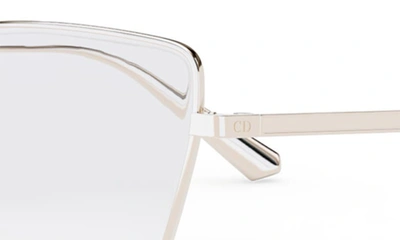 Shop Dior Gemo B2u 57mm Butterfly Optical Glasses In Shiny Rose Gold