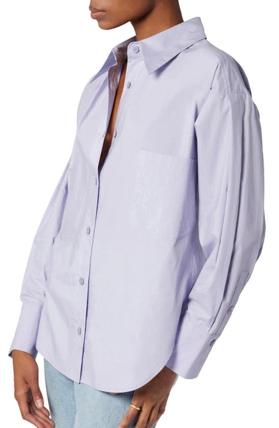 Equipment Quinne Embroidered Cotton Shirt In Languid Lavender