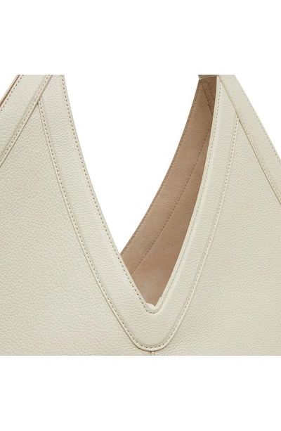 Mansur Gavriel Soft Leather Hobo Bag - Pearl/Warm Gold