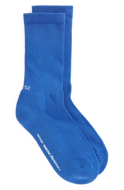 Shop Socksss Gender Inclusive Solid Tennis Socks In Its Blue