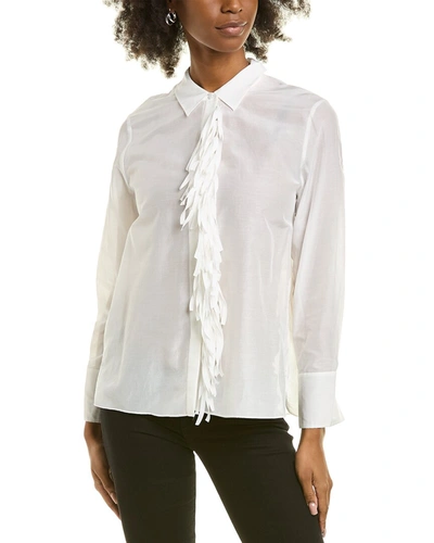 Shop Kobi Halperin Paula. Silk-blend Blouse In White