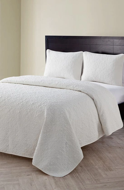 Shop Vcny Home Caroline Embossed Floral Quilt Set In White