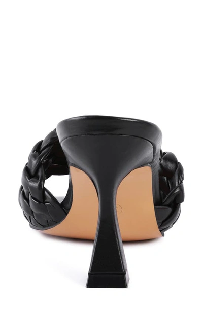 Shop London Rag Celie Woven Heeled Sandal In Black