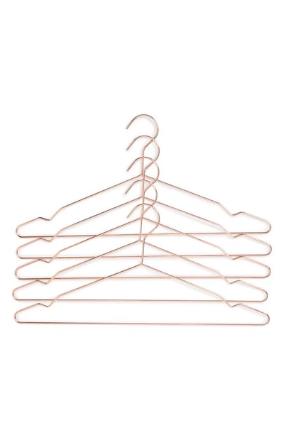 Shop Hay 5-pack Aluminum Clothes Hangers In Copper