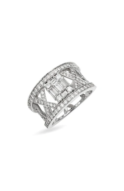 Shop Mindi Mond Clarity Lattice Diamond Ring In 18kwg