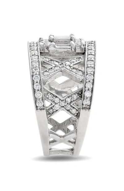 Shop Mindi Mond Clarity Lattice Diamond Ring In 18kwg