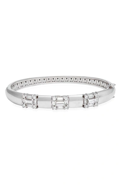 Shop Mindi Mond Clarity Diamond Station Bracelet In 18kwg