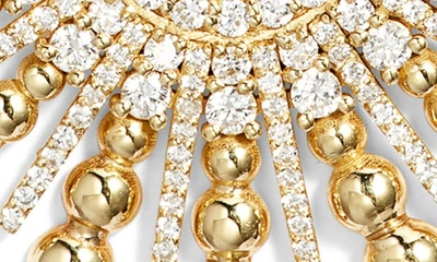 Shop Mindi Mond Icon Gold Bead & Diamond Spoke Pendant Necklace In 18k Yg