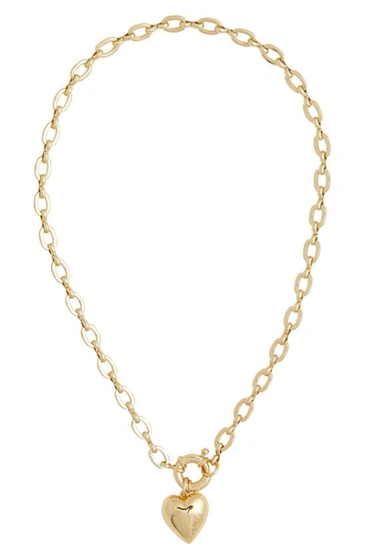 Shop Petit Moments Beagan Heart Pendant Necklace In Gold