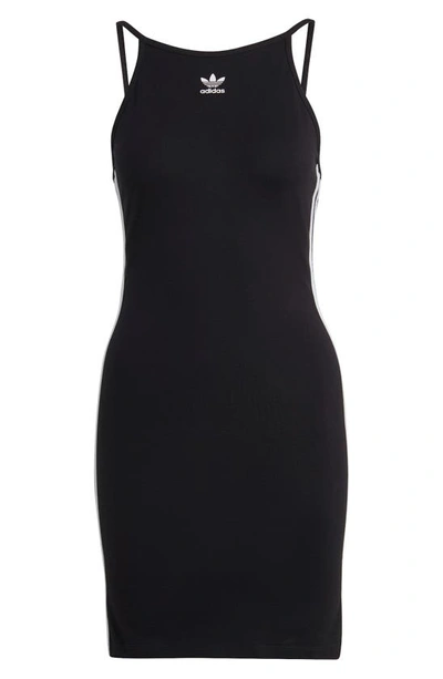 Shop Adidas Originals 3-stripe Dress In Black