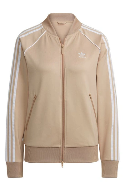 Adidas Originals Sst Track Jacket In Beige