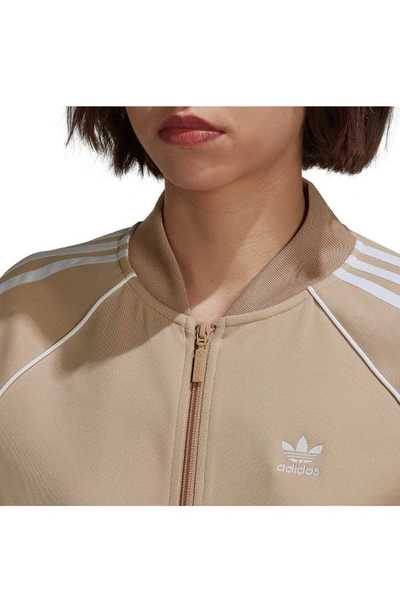 Adidas Originals Sst Track Jacket In Beige