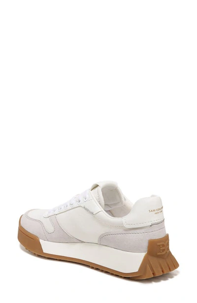 Sam Edelman Layla Womens Lace-up Suede Athletic And Training Shoes In White Multi