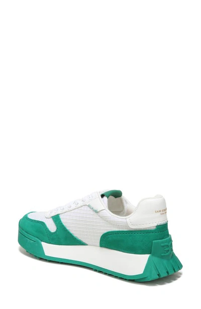 Shop Sam Edelman Layla Sneaker In Green/ White