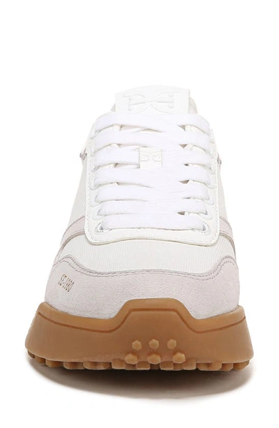 Sam Edelman Layla Womens Lace-up Suede Athletic And Training Shoes In White Multi