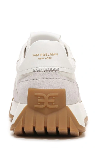 Sam Edelman Layla Womens Lace-up Suede Athletic And Training Shoes In White Multi
