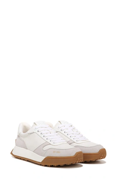 Sam Edelman Layla Womens Lace-up Suede Athletic And Training Shoes In White Multi