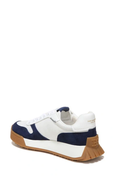 Sam Edelman Layla Sneaker Navy Suede Nylon In Navy Multi
