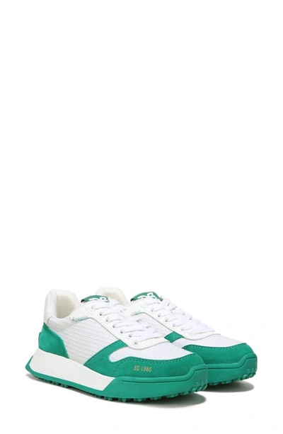 Shop Sam Edelman Layla Sneaker In Green/ White