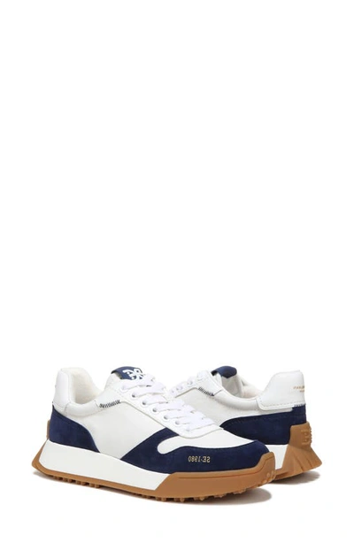 Sam Edelman Layla Sneaker Navy Suede Nylon In Navy Multi