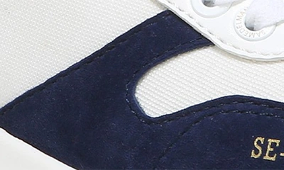 Sam Edelman Layla Sneaker Navy Suede Nylon In Navy Multi