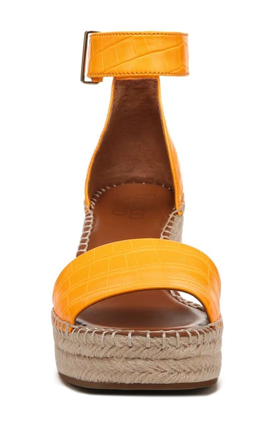 Shop Franco Sarto Clemens Platform Wedge Sandal In Electric Orange