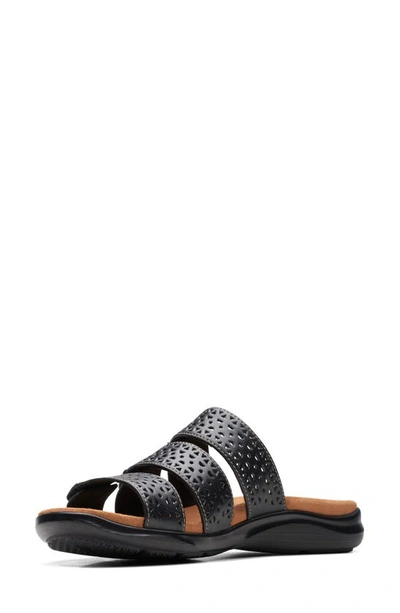 Clarks Kitly Walk Sandal In Black