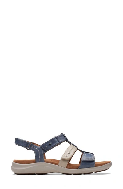 Shop Clarks Kitly Step Sandal In Denim Combi