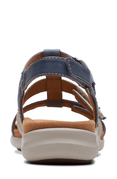 Shop Clarks Kitly Step Sandal In Denim Combi