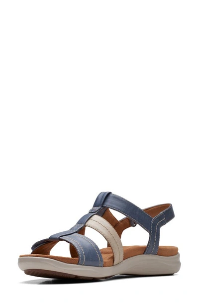 Shop Clarks Kitly Step Sandal In Denim Combi