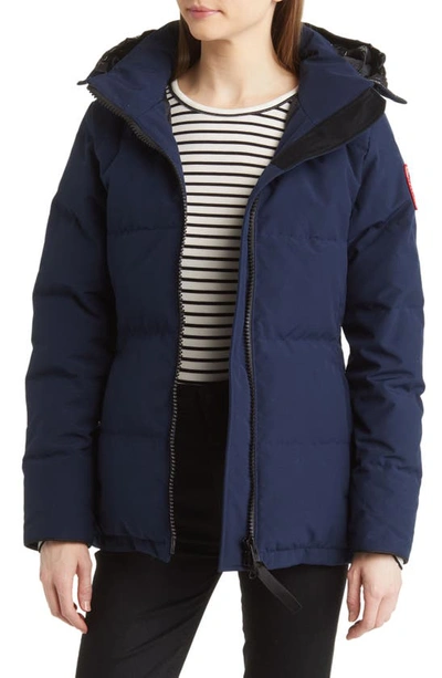 Canada Goose Chelsea Hooded Quilted Shell Down Jacket In Atlantic Navy