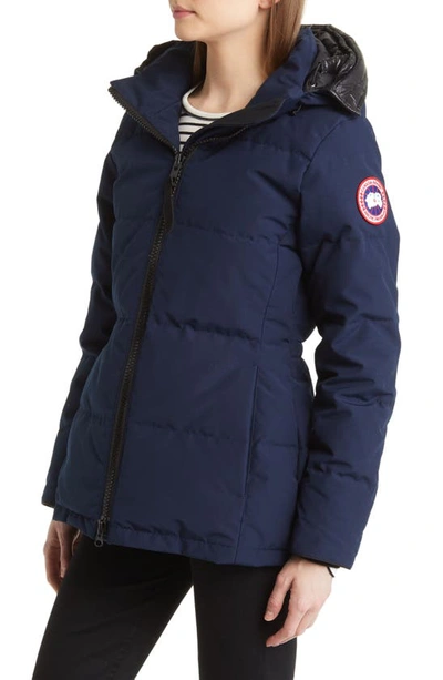 Canada Goose Chelsea Hooded Quilted Shell Down Jacket In Atlantic Navy