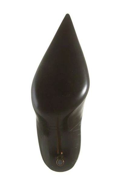 Shop Tom Ford Padlock Pointed Toe Pump In Black