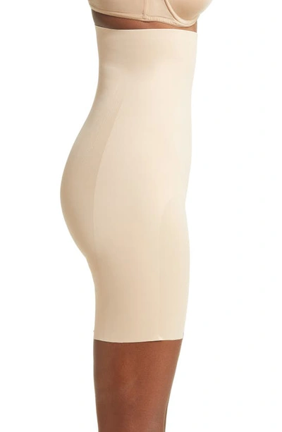 Shop Chantelle Lingerie Basic Shaping High Waist Mid Thigh Shorts In Neutral