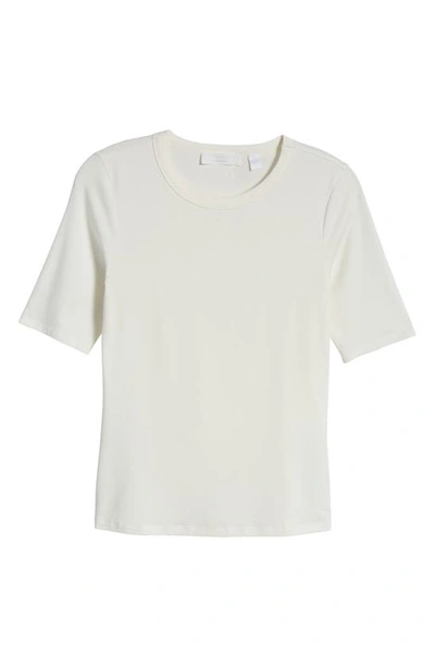 Shop Hugo Boss Efita Short Sleeve T-shirt In Soft Cream