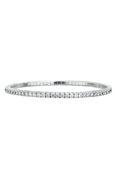 Bony Levy Audrey Stretchy Diamond Tennis Bracelet In 18k White Gold