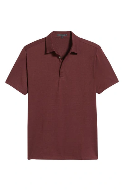 Robert Barakett Silo Cotton Blend Polo In Cabernet