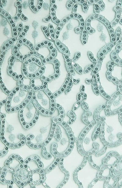 Tadashi Shoji Sequin Lace Cocktail Dress In Mint