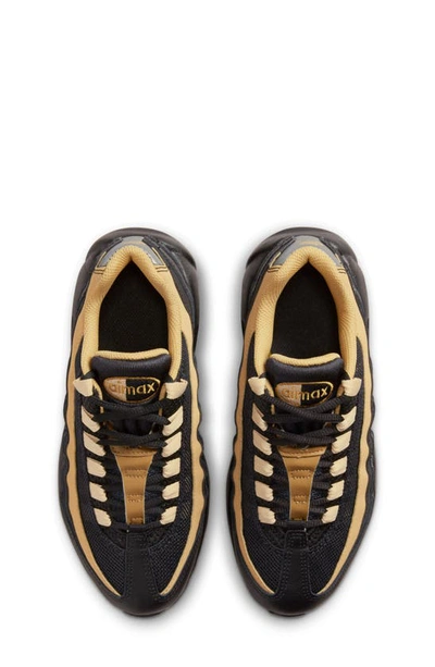 Shop Nike Kids' Air Max 95 Recraft Gs Sneaker In Black/ White/ Gold