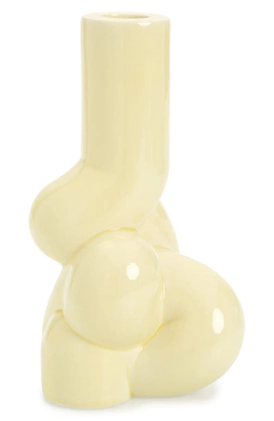 Shop Hay W & S Soft Candleholder In Soft Yellow