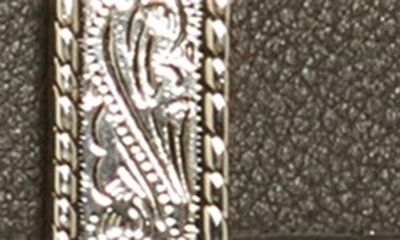 Shop B-low The Belt 'frank' Leather Belt In Black/ Silver
