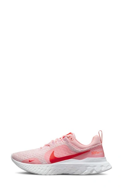Shop Nike React Infinity Run Flyknit 3 Running Shoe In Soft Pink/ Crimson/ White