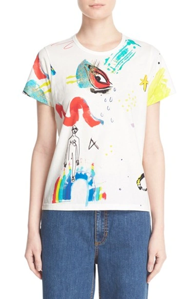 Marc Jacobs Collage Print Cotton Tee In Multi