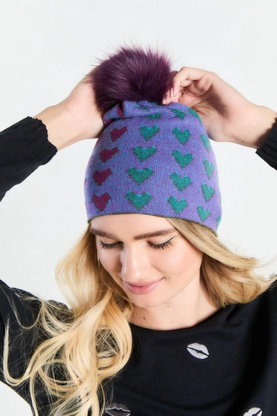 Shop Lisa Todd Women's Love Lines Beanie In Grotto Combo In Multi