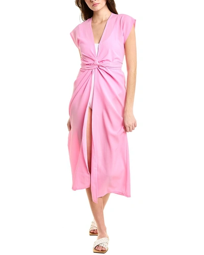Shop Anna Kay Ilianna Tied Midi Dress In Pink